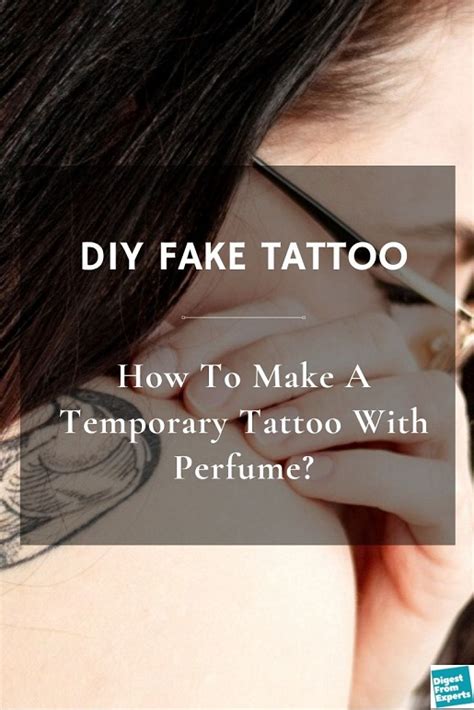 perfume fake tatto|make a temporary tattoo with perfume.